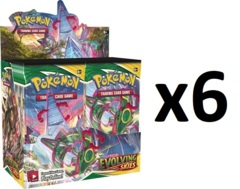 Pokemon SWSH7 Evolving Skies Booster Box CASE (6 Booster Boxes) -- CASH OR WIRE PAYMENT ONLY!